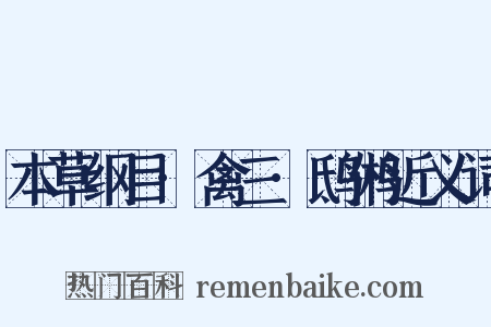 本草纲目·禽三·鸱鸺近义词是什么意思的图片